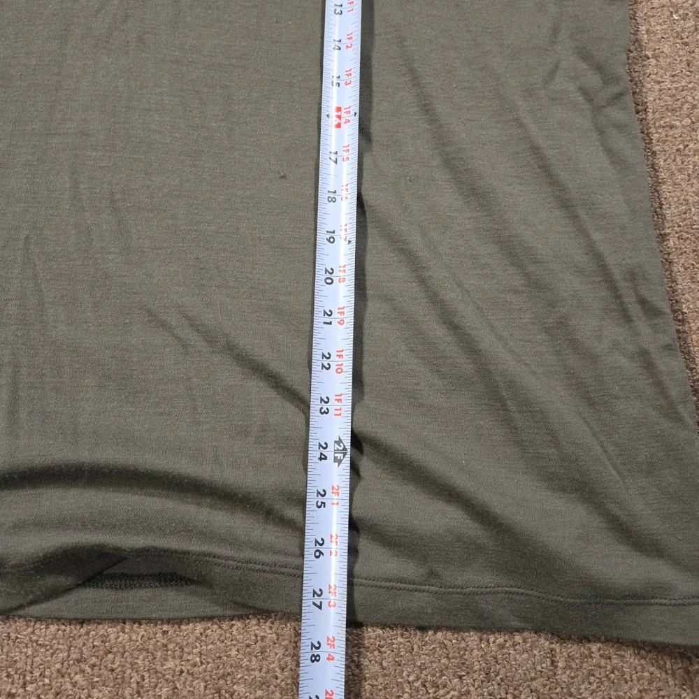 Gramicci Hiking Pullover Merino Wool Mens XXL Green‎ 1/4 Zip Flash Tech Gorpcore